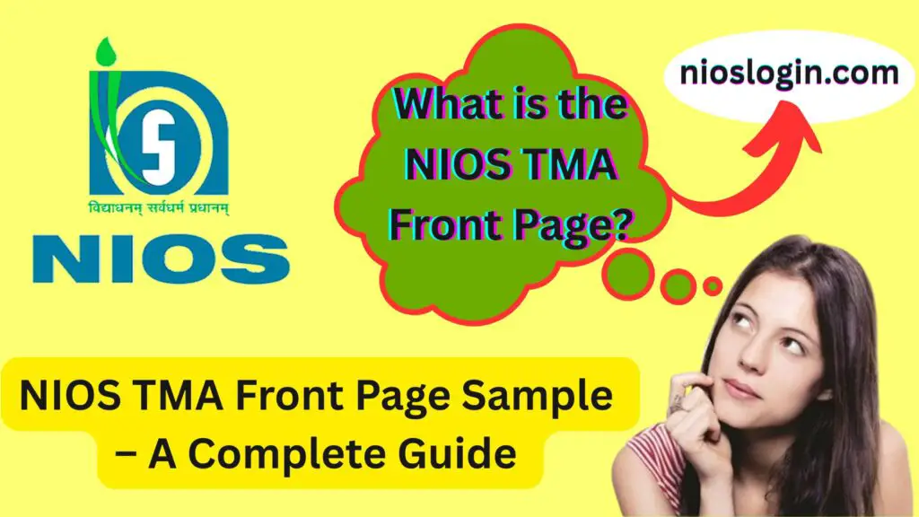 NIOS TMA Front Page Sample – A Complete Guide