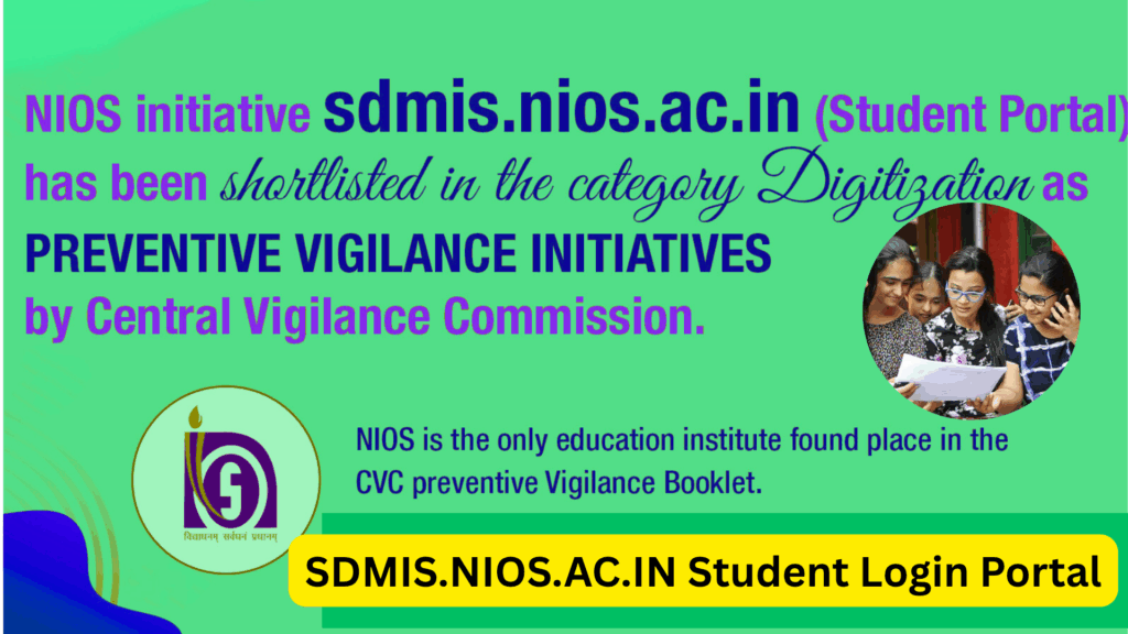 SDMIS.NIOS.AC.IN Student Login Portal – Complete Guide